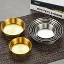 Axyaa Stainless Steel Sauce Dish Bowl Set for Kitchen Serving Tray