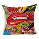 Axyaa POP Art Pineapple Throw Pillow Cover - Modern Decorative Cushion