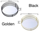 Axya Gold Mirror Storage Tray for Jewelry and Decor Display