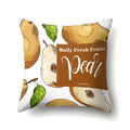 Fresh Fruits Watermelon Throw Pillow Covers by Axyaa