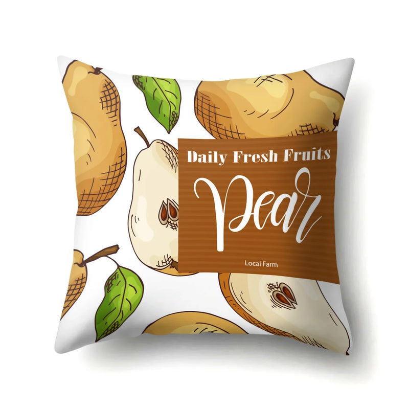 Fresh Fruits Watermelon Throw Pillow Covers by Axyaa