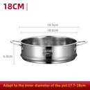 Axyaa Stainless Steel Steamer Pot Grid Tray Double Ear Drain Basket