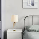 Axyaa Modern Chinese Style Table Lamp for Living Room Bedroom Home Décor