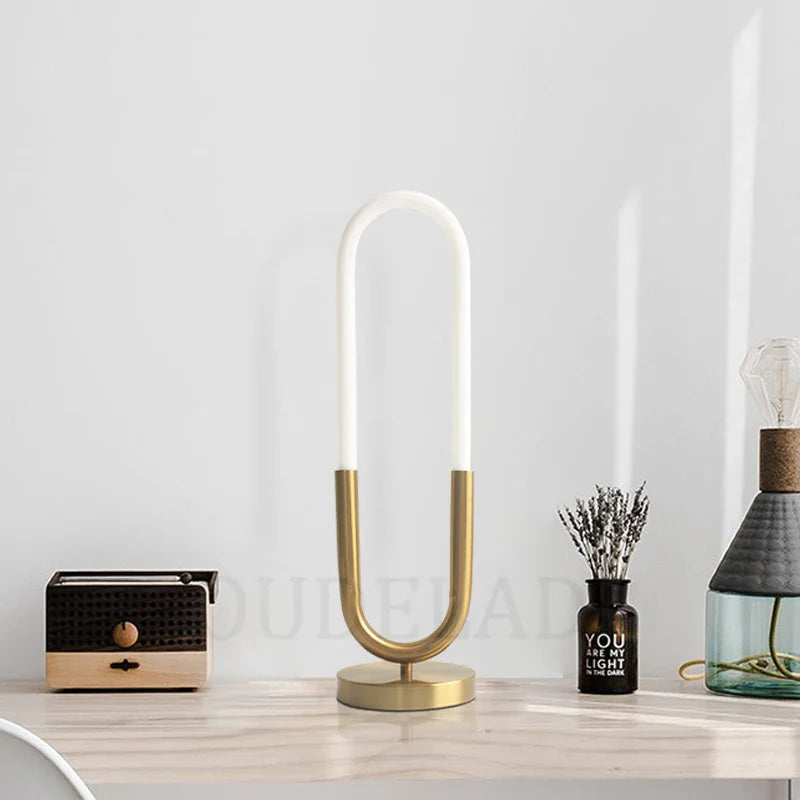 Axya LED Table Lamp - White Silicone Tube Light