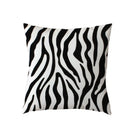Zebra White Geometric Trilateral Watercolor Cushion Covers by Axyaa