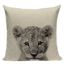 Axyaa Animal Print Cushion Covers - High Quality Decorative Pillows for Sofa