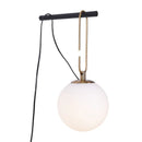 Axyaa Glass Ball Pendant Light: Modern Design for Bedroom, Bar, and Cafe