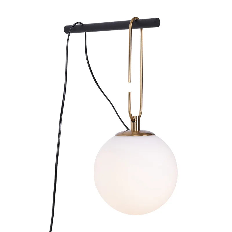 Axyaa Glass Ball Pendant Light: Modern Design for Bedroom, Bar, and Cafe