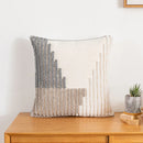 Axyaa Abstract Grey Boho Style Cushion Cover for Home Decor