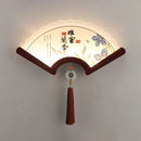 Axyaa Retro Wood Wall Lamp LED Light for Porch Living Room Bedroom Aisle