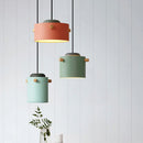 Axyaa LED Pendant Lights: Nordic Colorful Luminarias for Living Room, E27 Bulb Lamp