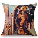 Axyaa Islamic Painting Arab Woman Cushion Cover