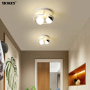 Axya Nordic LED Chandelier: Modern Dimmable Lighting for Bedroom, Study Room, and Aisle