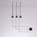 Axyaa Spider LED Linear Pendant Chandelier for Living Room Kitchen Home Decor
