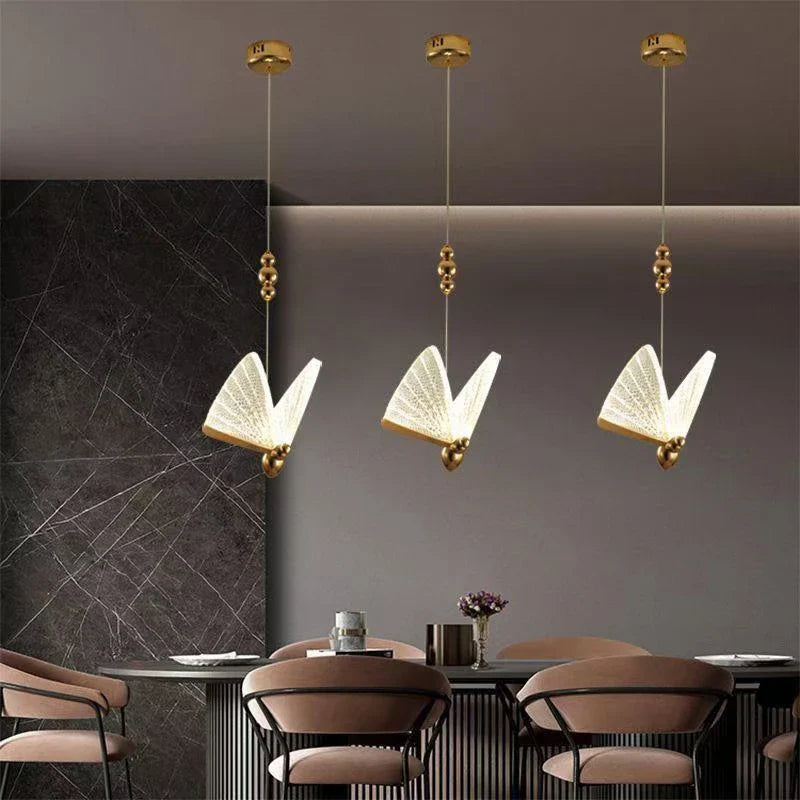 LED Butterfly Hanging Lamp by Axya: Modern Bedroom Kitchen Bar Lighting Fixtures