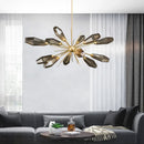 Axya Modern Glass Living Room Chandelier