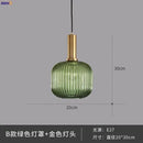Axyaa Nordic Glass Pendant Light for Bedroom Dinning Living Room - Modern LED Hanglamp
