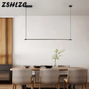 Axyaa Modern Black & Gold LED Pendant Light for Kitchen Living Dining Room