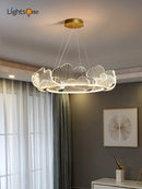Axya Lotus Leaf Chandelier: Modern Minimalist Nordic Light Luxury Design