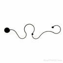 Axyaa Snakelike LED Wall Lamp for Living Room Bedroom Lighting