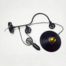 Axyaa Loft Wall Lamp: Adjustable Iron Pulley Light, Industrial Style for Home, Restaurant, Cafe