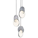 Axya Modern Moon Round LED Pendant Lights for Home Decoration and Indoor Lighting