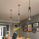 Axya Crystal Pendant Light: Bedroom Living Room Dining Bar Single Head Lamp