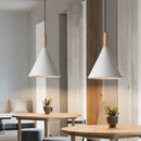 Axyaa Modern LED Wood Pendant Lights for Home Decor and Kitchen Fixtures