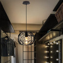 Axyaa Industrial Cage Pendant Light for Kitchen Living Room Bedroom