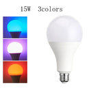 Axyaa RGB LED Bulb E27 10-20W Dimmable with Remote - 16 Colors Smart Lighting