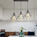 Axyaa Nordic Chandelier: 3-Light Long Bar Pendant for Dining & Barber Shops