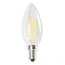 Axyaa Frosted Crystal Candle LED Bulb - Warm White Filament Light