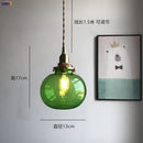 Axyaa Glass Ball Pendant Light | Nordic LED Bedroom Bathroom Lamp