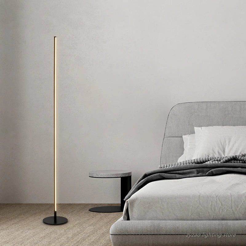 Axyaa Nordic Modern LED Floor Lamp for Stylish Living Spaces.
