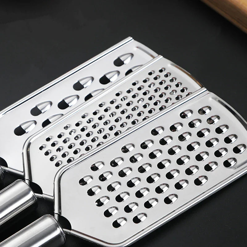 Axyaa Stainless Steel Grater Peeler Slicer Crusher Kitchen Gadget