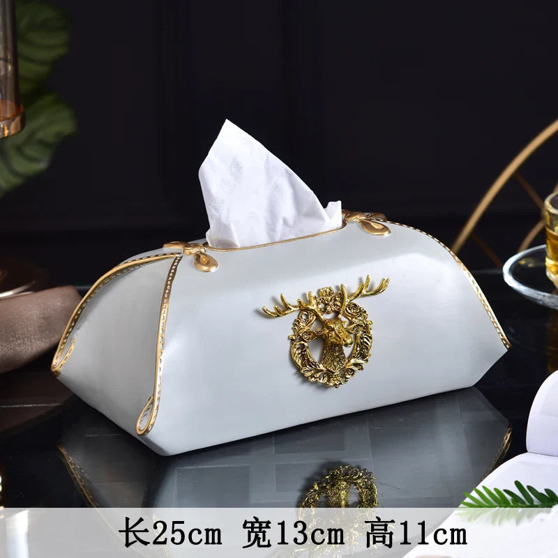 Axya Tissue Box: Stylish Home & Bathroom Storage, Decorative Desktop Ornament & Gift
