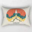 Axyaa Velvet Lumbar Pillow Cover for Sofa and Bedroom