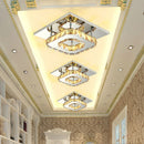 Axyaa Modern Crystal Ceiling Chandelier for Living Dining Room Hallway Bedroom
