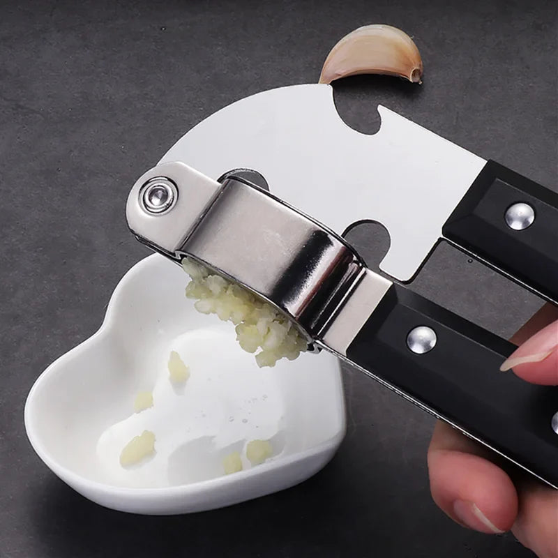 Axyaa Stainless Steel Garlic Press Kitchen Tool Processor Fruit Vegetable Crusher