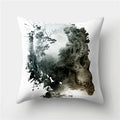 Axyaa Halloween Floral Skull Print Cushion Cover - Nordic Style 45X45CM
