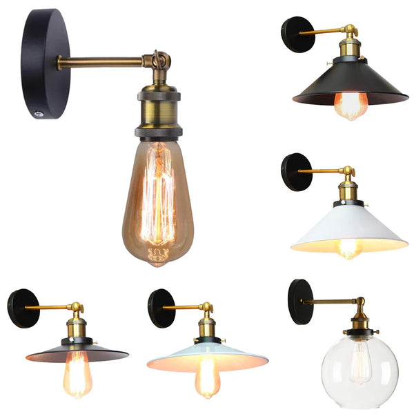 Axya Industrial Loft Wall Lamp - Retro Wall Sconce for Home Decoration