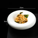 Axyaa Ceramic Round Dinner Plates Set for Home, Restaurant, Hotel - 5 Pack