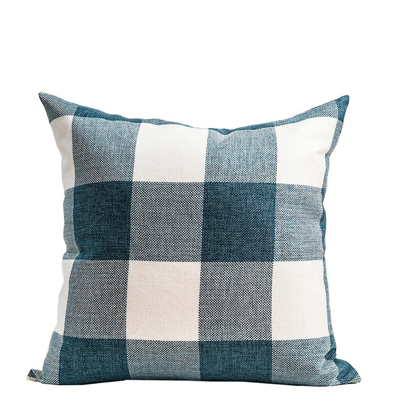 Axyaa Plaid Geometric Stripe Cushion Cover for Home Decor & Sofa Bed