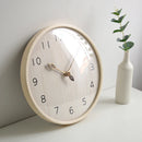 Axya Minimalist Wood Wall Clock - Modern Nordic Design Silent Living Room Clock