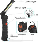 Axya COB LED Work Light: Collapsible 5 Modes, Waterproof, USB, Magnetic, Auto Repair Lamp
