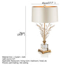 Axyaa Crystal Branch LED Desk Lamp for Home Bedroom