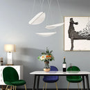 Axya Acrylic Leaf Pendant Lights for Living Room and Dining Room