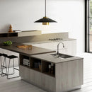 Axyaa Metal Pendant Light with Replaceable E27 Bulb for Dining, Bar, and Cafe