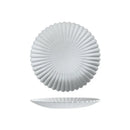 Axya Gray Petal Ceramic Dinner Plate Kitchen Tray Bowl Soup Cook Tool