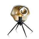 Axyaa Nordic Glass Table Light: Colorful Metal Lamp for Bedroom & Study